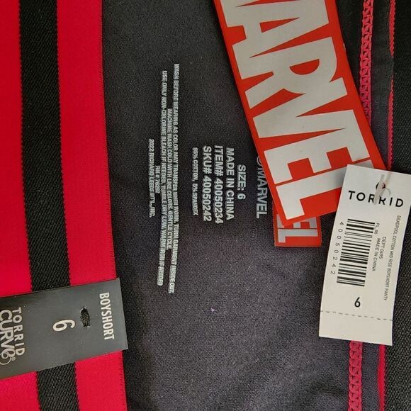 6X 30W Torrid Deadpool Boyshort Panty Unicorn Marvel Galaxy Cosplay Comic Cotton - Picture 3 of 8